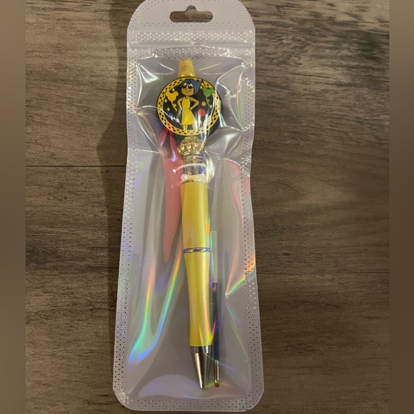 Inside Out Joy beaded focal pen - Picture 4 of 4